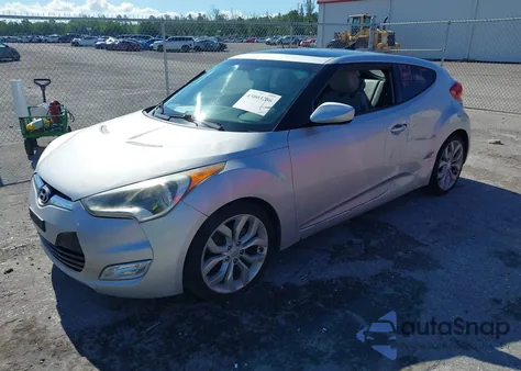 2012 Hyundai Veloster Base W/Gray из США, поврежденный, VIN KMHTC6AD0CU022453
